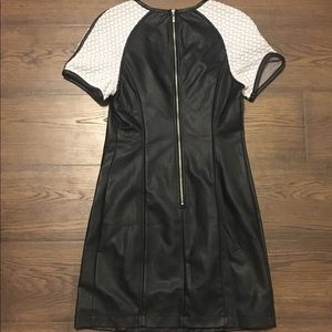 Tart Faux Leather & Quilted Dress
